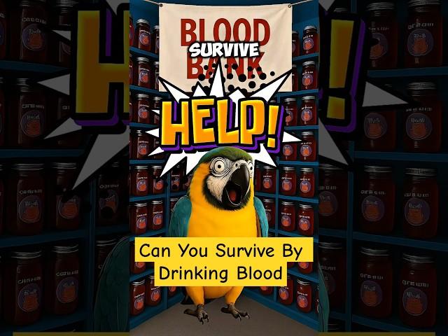 Can you Survive by Drinking Blood #facts #fact #funny #parrot