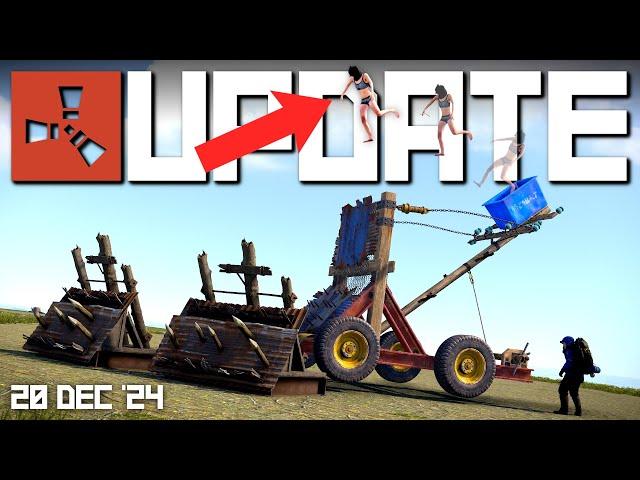 Catapulting players and Medieval Barricades! | Rust Update 20th December 2024