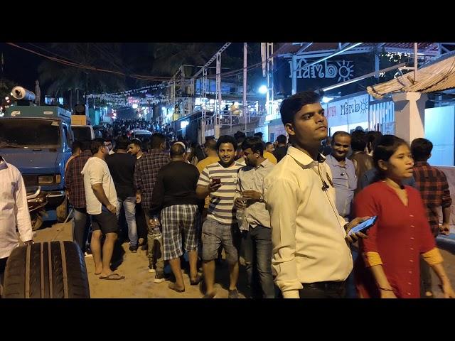 Tito's lane, Baga beach, Goa on the eve of new year 2020