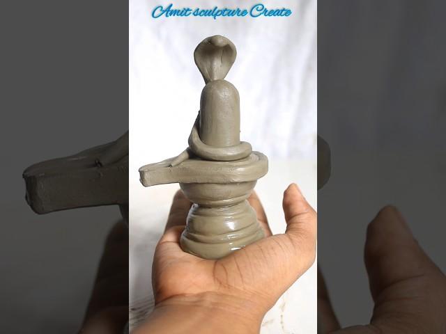 बहुत आसान से शिवलिंग बनाने सीखें || Shivlinga making || Shivling Making with clay #Shorts