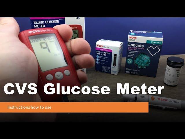 CVS glucose meter instructions how to use