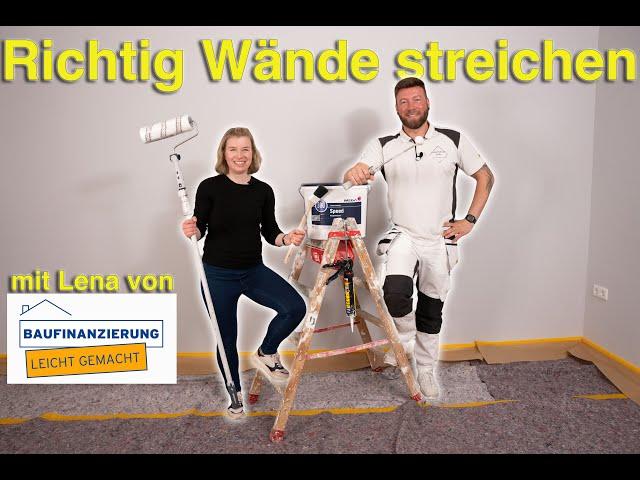 Wände richtig streichen ‍