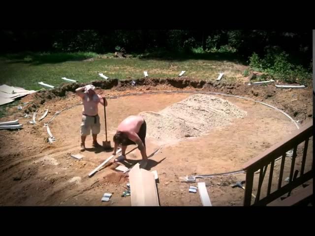 Aaron Pools - Time lapse of Round Pool Install