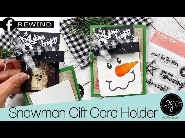 RG Studio 360 Snowman Gift Card Holder | DIY Christmas Gifts Idea