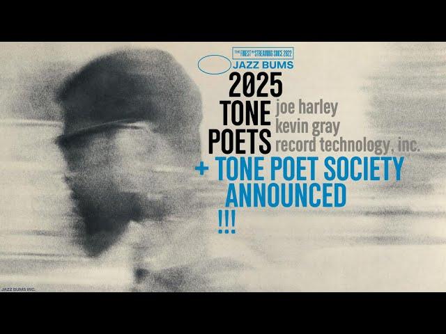 BREAKING NEWS: 2025 Tone Poets + Tone Poet Society Announced!