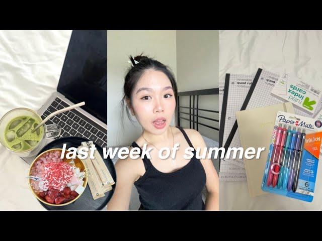 life before uni | last few days of summer, solo date