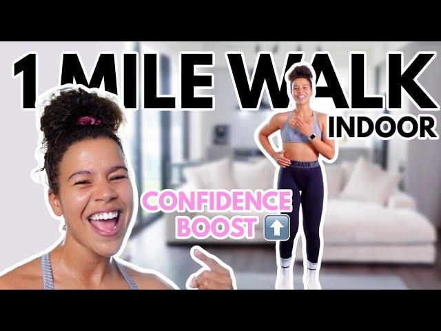 FAST 1 Mile Walk at Home (Happy Mood Boost) Fitness Videos