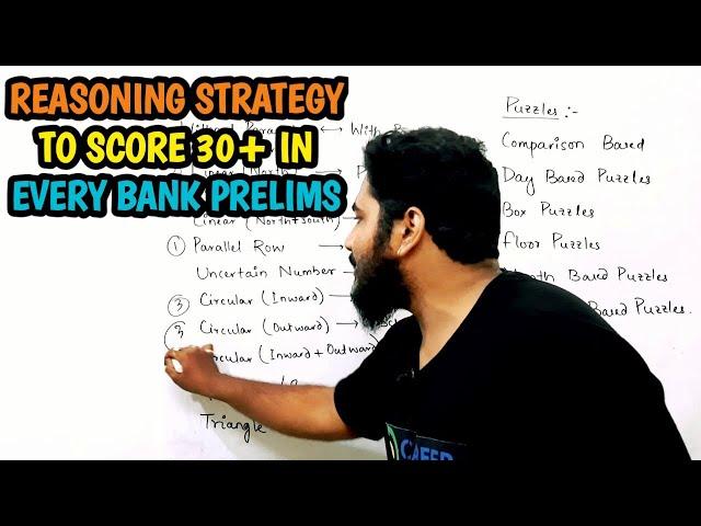 Reasoning Strategy to Score 30+ in Every Bank Exam | Proper Sequence & Time Management | Kaushik |