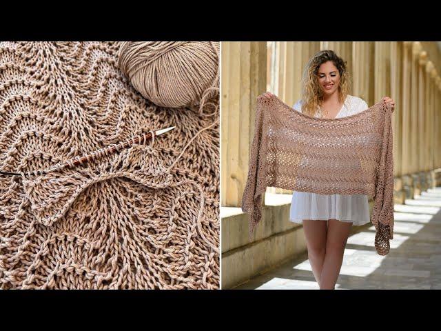 How To Knit The Feather and Fan Knitting Pattern