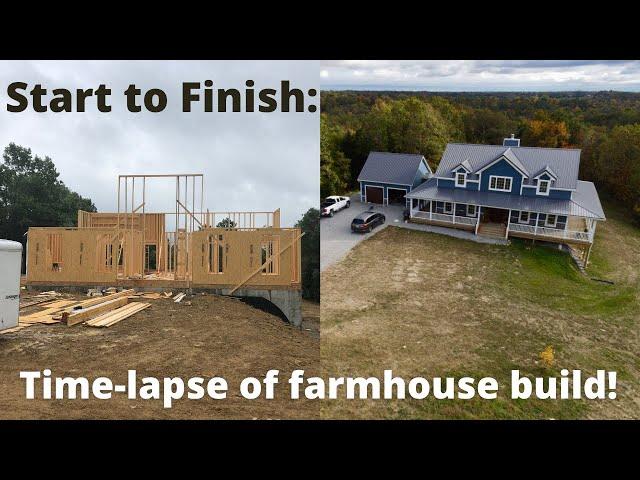 Time-lapse of Home Construction: Start to Finish in 10 minutes! #buildyourownhouse