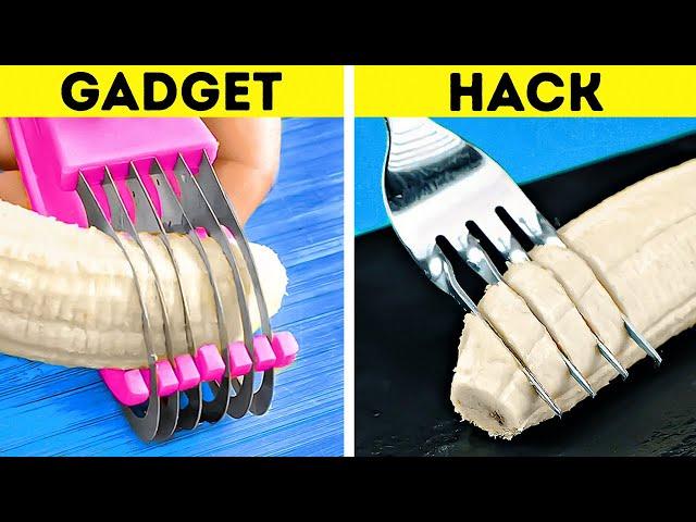 Kitchen Gadgets VS Hacks || Useful Kitchen Tricks And Cooking Gadgets