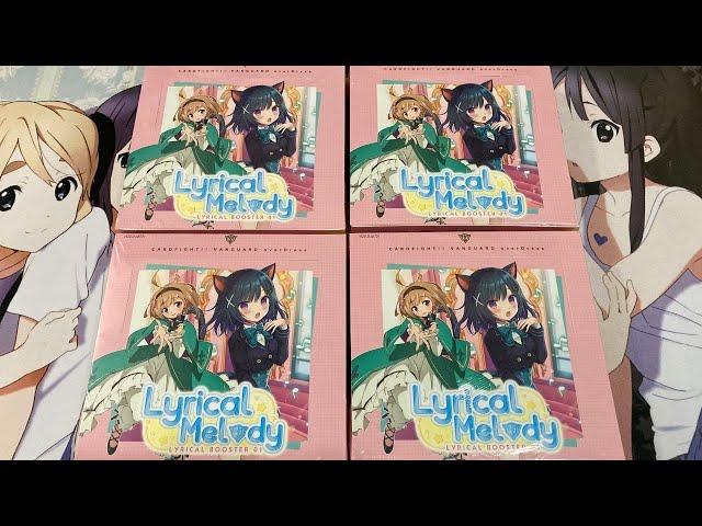 Opening Four Cardfight Vanguard Lyrical Melody Booster Boxes