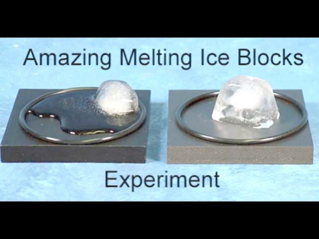 Melting Ice Blocks Experiment (ice cubes melting experiment)