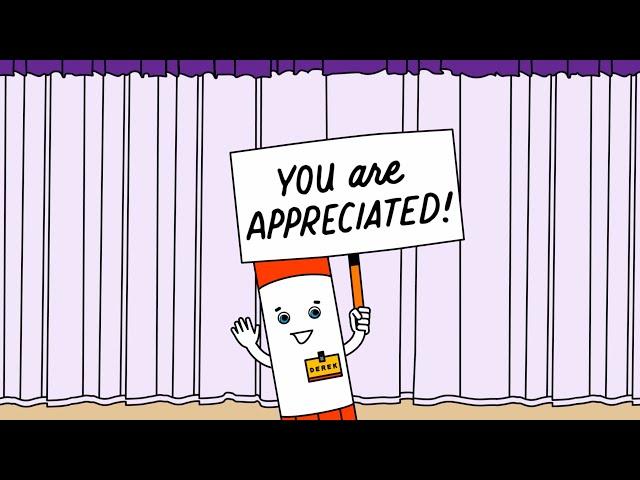 A Teacher Appreciation Message From Derek the Glue Stick