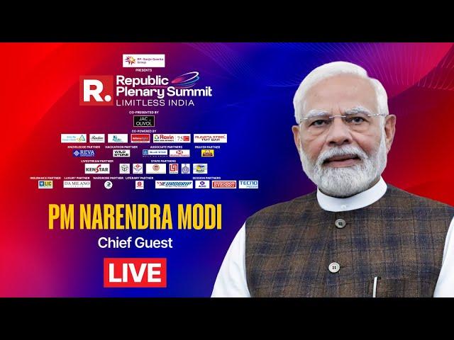 PM Modi At Republic Plenary Summit 2025 LIVE | Limitless India | Arnab Goswami