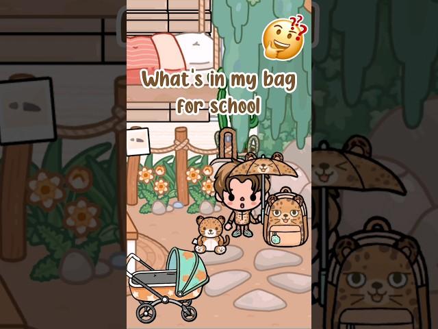 What's in my new bag for school #tocaboca #tocalifeworld #tocabocaworld