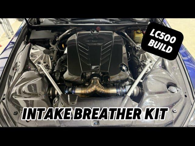 LC500 Custom Titanium Intake Air Chamber Breather Kit Install + Sound Clip