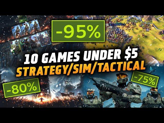 TEN Games UNDER $5 During the STEAM WINTER SALE 2024 - Strategy/Sim/Tactical Games