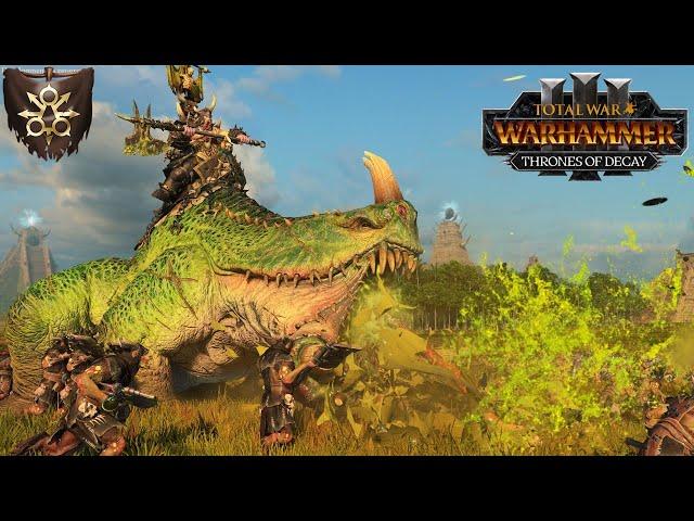 TOAD DRAGON UNLEASHED - Tamurkhan vs. Dinosaur Squad - Thrones of Decay DLC - Total War Warhammer 3