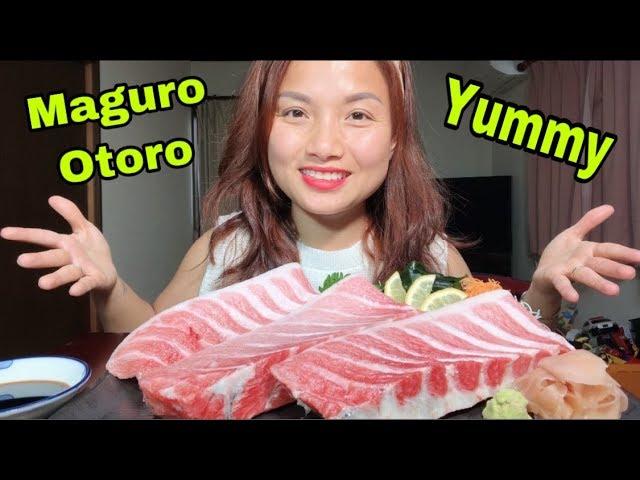 Ngất Ngây Bụng Cá Ngừ Vay Xanh Otoro Sống Chấm Tương Wasabi Ngon Xuất Sắc #223