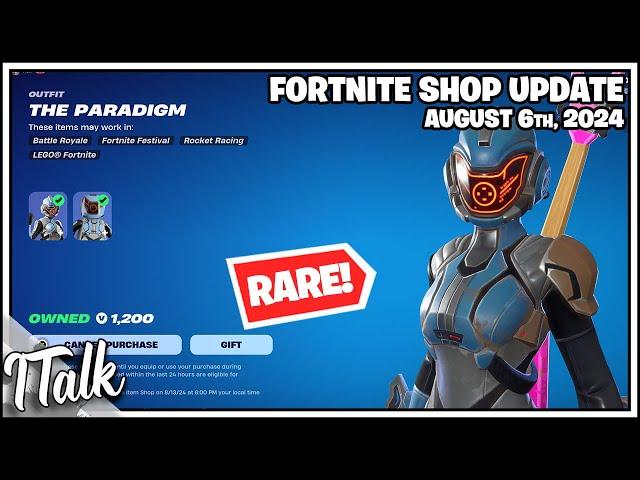 *SUPER RARE* THE PARADIGM IS BACK?!?!? Fortnite Item Shop [August 6th, 2024] (Fortnite Chapter 5)