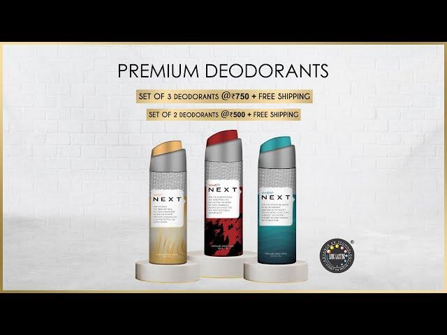 Set of 3 Deodorants for Men and Women - Each 200ml - NEXT WHAT? WHEN? WHY?