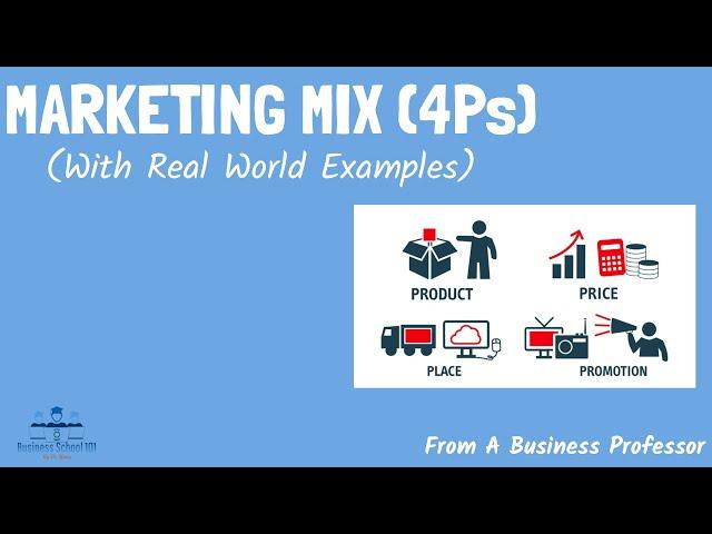 Marketing Mix: 4Ps (With Real World Examples) | From A Business Professor