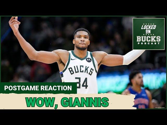 A special Giannis performance powers the Milwaukee Bucks past the Detroit Pistons in overtime