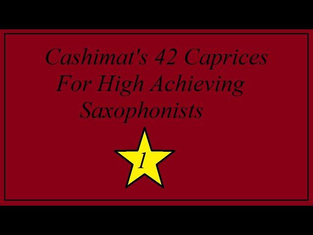 #1 - Forty Two Contemporary Saxophone Caprices by Cashimat