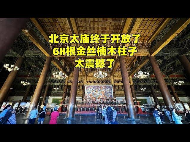 全国最牛金丝楠木大殿终于开放了，距北京天安门仅50米，进去看看【北京旅游等着瞧】