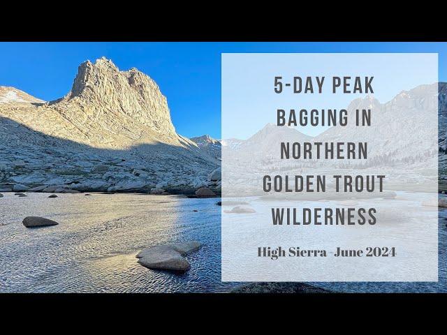 Northern Golden Trout Wilderness Peak Bagging 5 Day Backpack ️ #backpackingroutes #highsierra