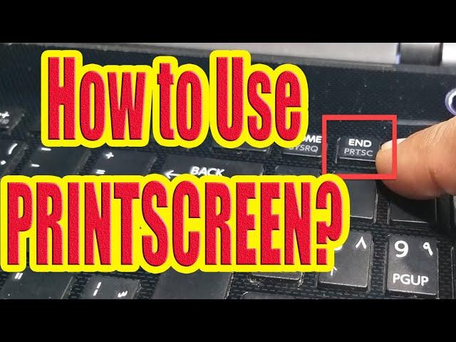 'Print Screen' Screen Capture On Any Windows Computer