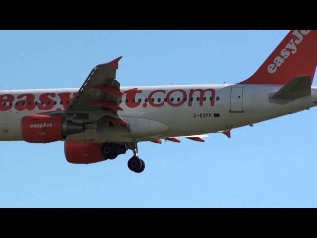 Easyjet Airbus 319 G-EZFK Landing Malaga AGP