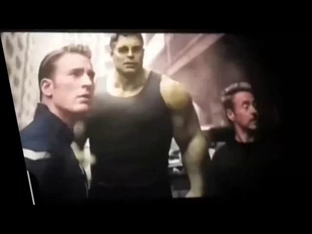 Avengers end game leaked footage real || professor hulk clips in avengers end game leaked