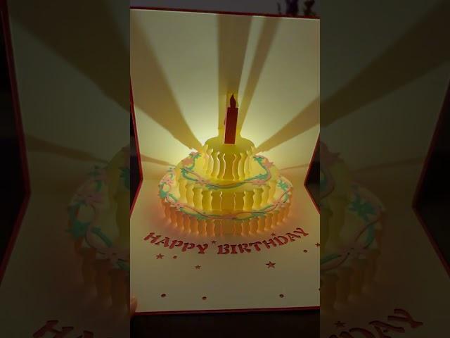  3D Birthday Music Happy Cake Cards- Product Link in Bio ( # 2074 ) ‪@MaviGadgets‬