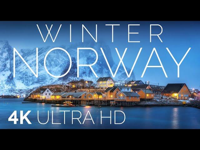 The Nature of Norway Winter with Relaxing Music - 4K VideoHD