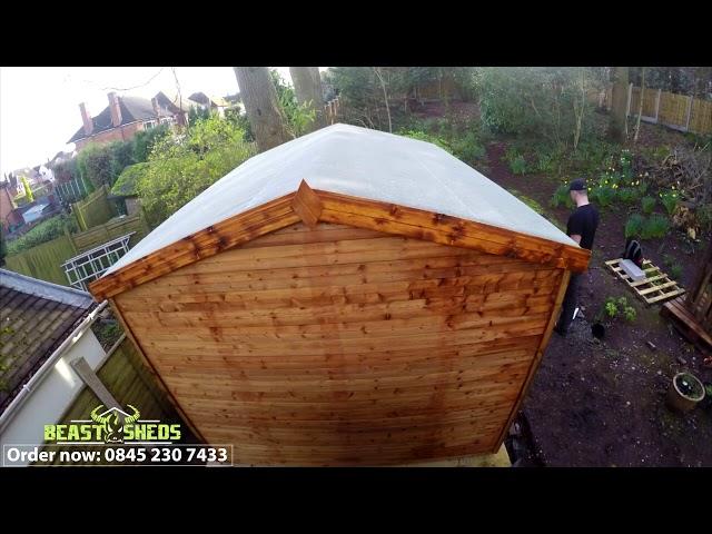 10x8T Hipex garden shed by - Beastsheds UK