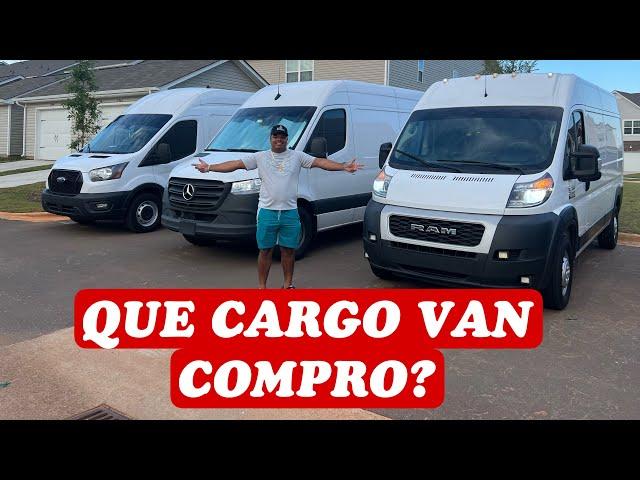 CUÁL CARGO VAN ES MEJOR? RAM PROMASTER/SPRINTER MERCEDES O FORD TRANSIT