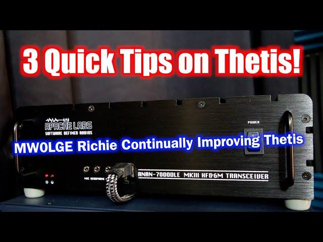 3 Quick Thetis Tips | Thetis v2.10.3.5 Release | Anan 7000dle Mk3 | MW0LGE Improving Thetis