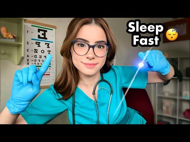 ASMR Nurse Exam in Bed 🩺 Medical ASMR for Sleep  Eye, Ear, Head to Toe Cranial Nerve Exam