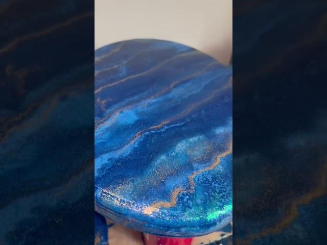 Crystal clear epoxy resin painting