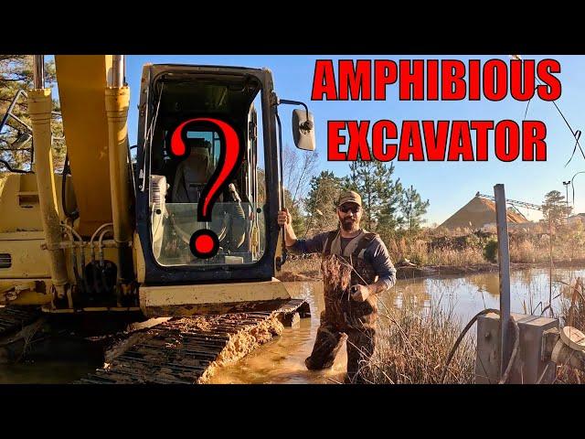 Is this EXCAVATOR Amphibious ??