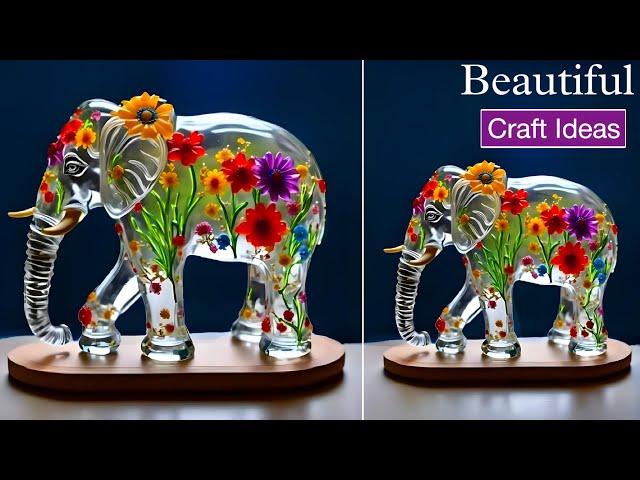 Costly Looking Fake Glass Home Decor | DIY | Plastic Bottle Craft Ideas  