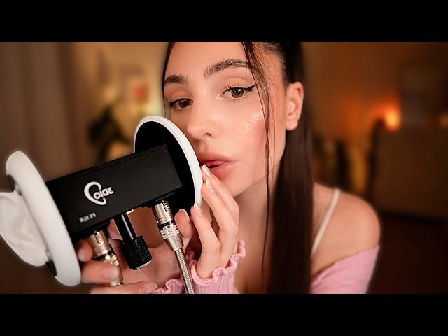 4 Hours of ASMR wet Mouth Sounds  No Talking  3Dio Ultimate Relaxation ‍️