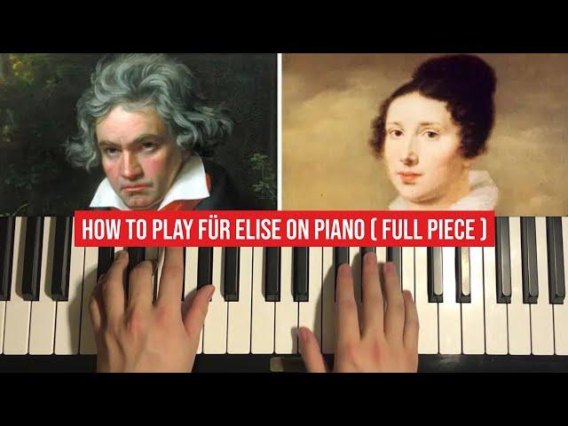 How To Play - Beethoven - Für Elise (Piano Tutorial Lesson)