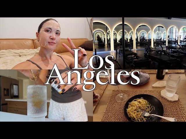 LA diaries  peaceful & productive week in my life: pilates, meetings, errands, skincare routine!
