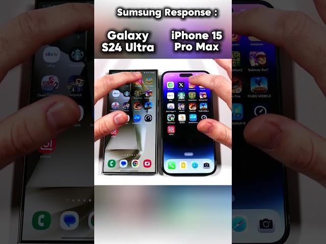 iPhone 14 Pro Max vs Samsung S24 Ultra Speed Test!  Battle of the Titans!