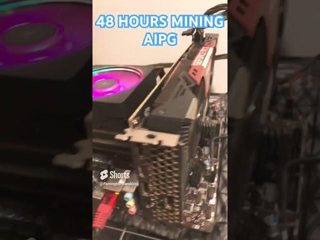 48 HOURS MINING AI POWER GRID (AIPG) #gpumining #aipg