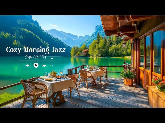 Cozy Mornings by the Lake | Smooth Jazz Music for Relaxation, Study, and Calm Coffee Moments