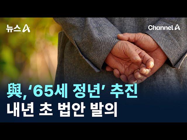 국민의힘, ‘65세 정년’ 추진…내년 초 법안 발의 / 채널A / 뉴스A